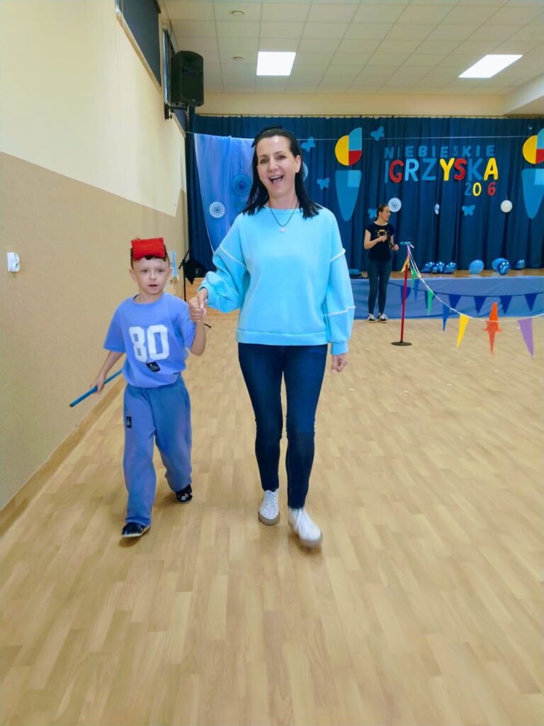 "Niebieskie Igrzyska" w Publicznym Przedszkolu Nr 2 w Busku-Zdroju.