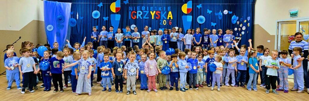 "Niebieskie Igrzyska" w Publicznym Przedszkolu Nr 2 w Busku-Zdroju.