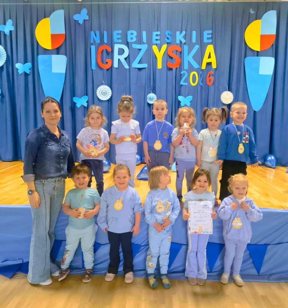 "Niebieskie Igrzyska" w Publicznym Przedszkolu Nr 2 w Busku-Zdroju.
