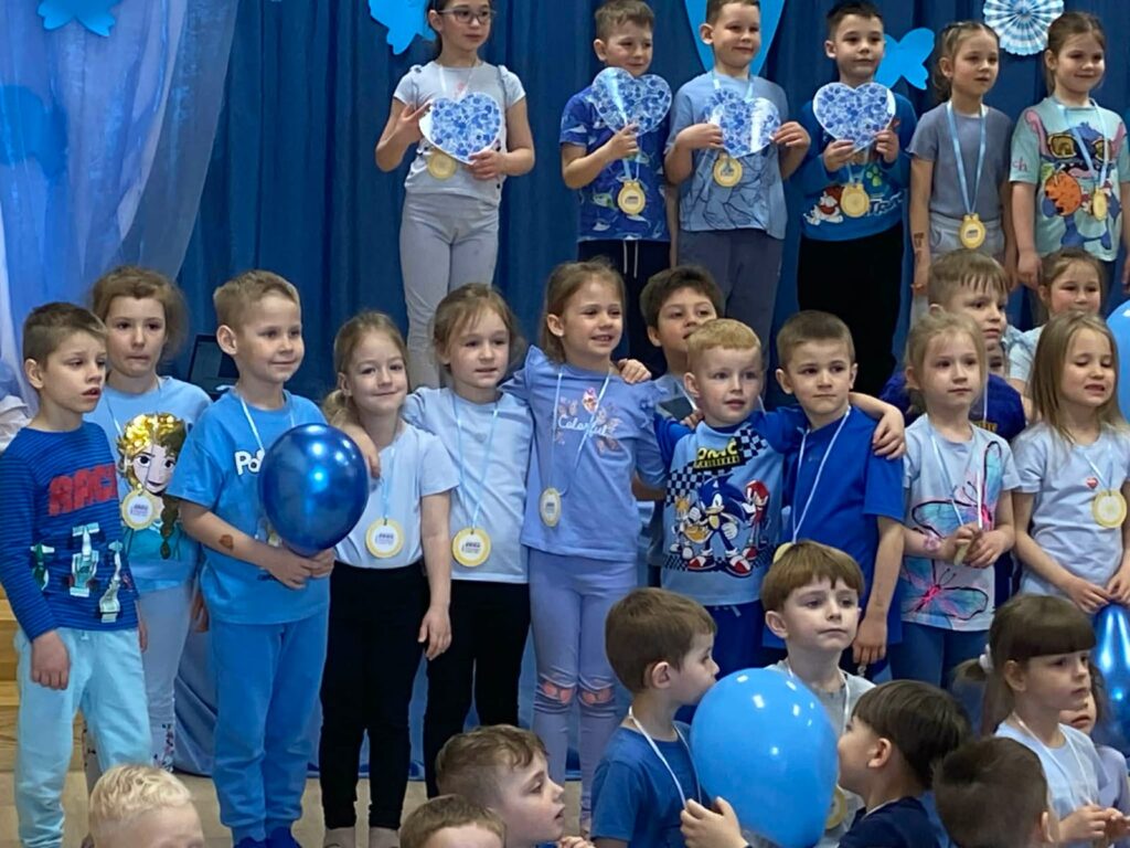 "Niebieskie Igrzyska" w Publicznym Przedszkolu Nr 2 w Busku-Zdroju.