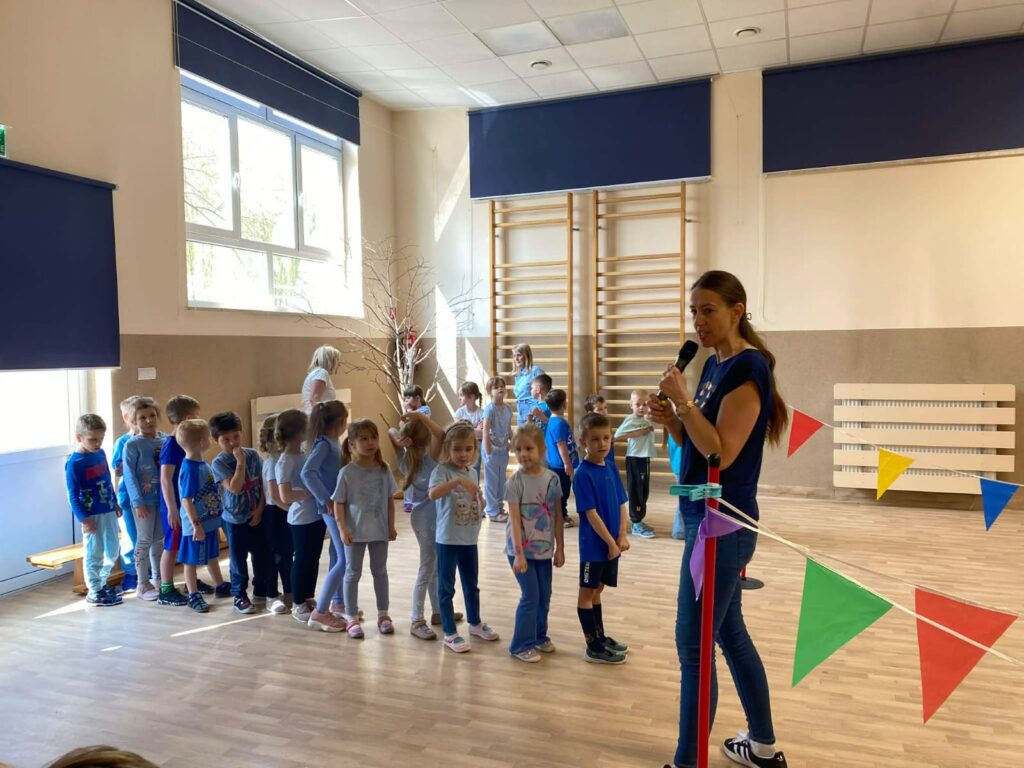 "Niebieskie Igrzyska" w Publicznym Przedszkolu Nr 2 w Busku-Zdroju.