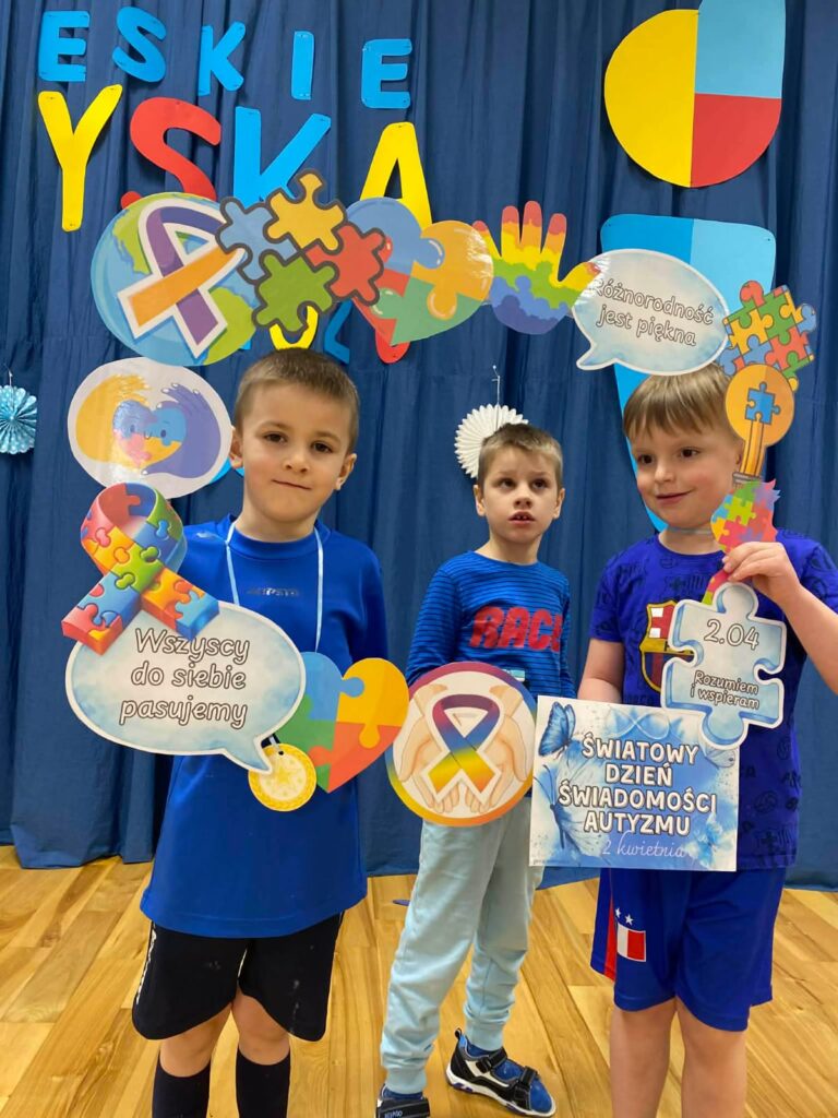 "Niebieskie Igrzyska" w Publicznym Przedszkolu Nr 2 w Busku-Zdroju.