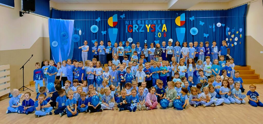 "Niebieskie Igrzyska" w Publicznym Przedszkolu Nr 2 w Busku-Zdroju.