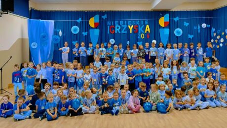 "Niebieskie Igrzyska" w Publicznym Przedszkolu Nr 2 w Busku-Zdroju.