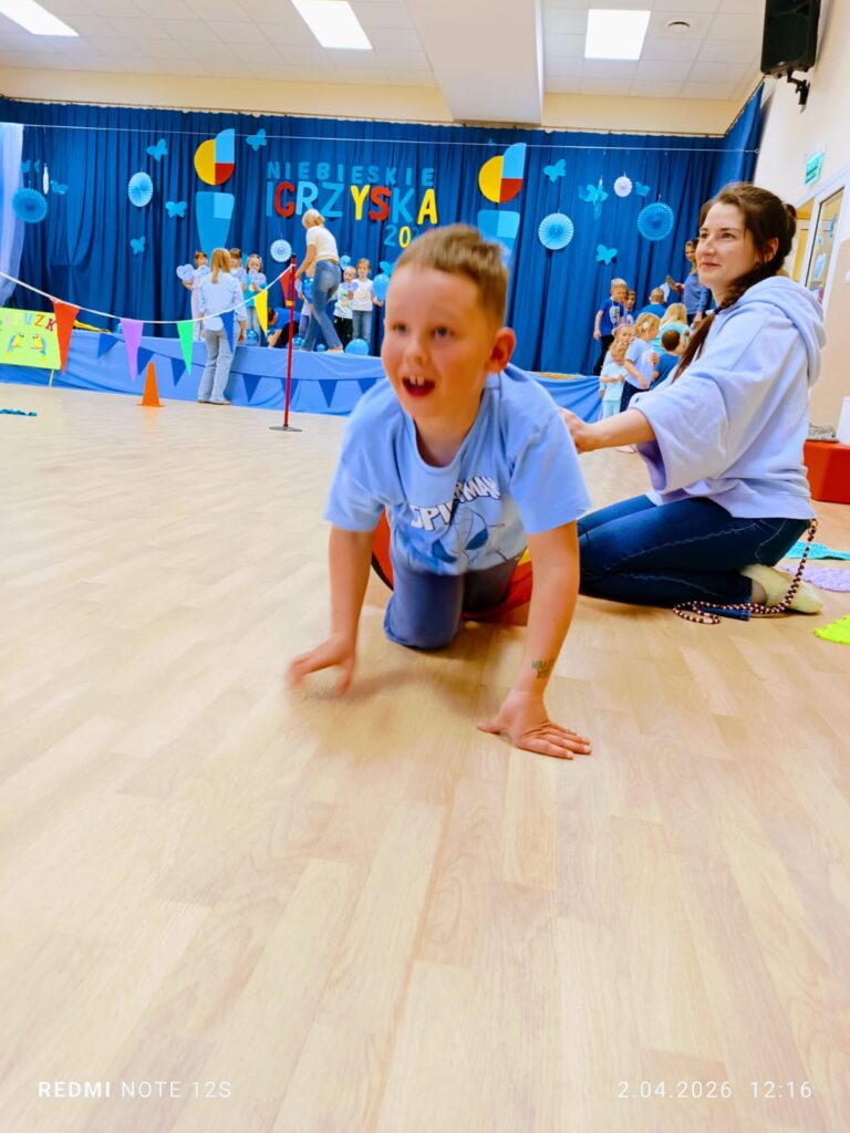 "Niebieskie Igrzyska" w Publicznym Przedszkolu Nr 2 w Busku-Zdroju.
