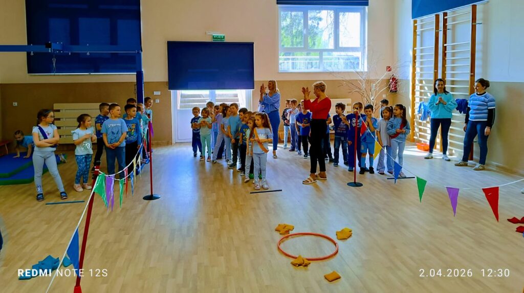 "Niebieskie Igrzyska" w Publicznym Przedszkolu Nr 2 w Busku-Zdroju.