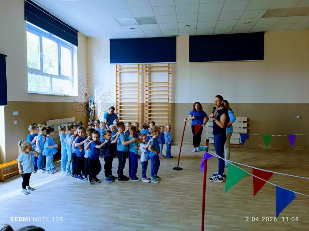 "Niebieskie Igrzyska" w Publicznym Przedszkolu Nr 2 w Busku-Zdroju.