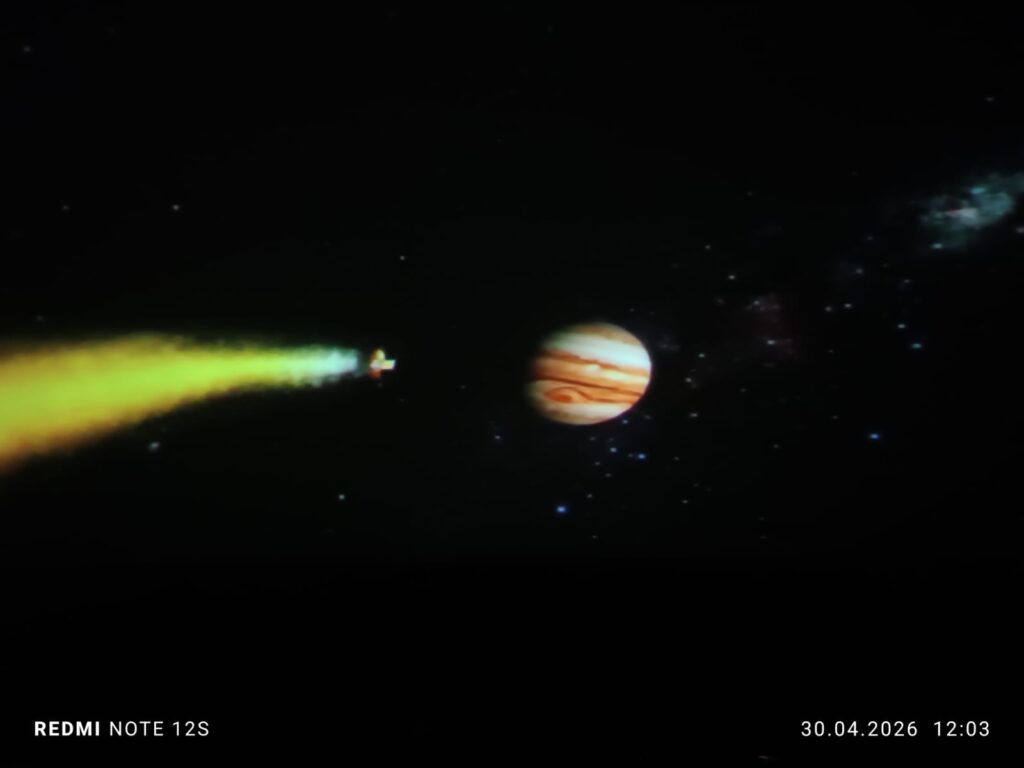 „Edukacyjna podróż do świata astronomii" – wizyta Mobilnego Planetarium w Publicznym Przedszkolu Nr 2 w Busku-Zdroju.