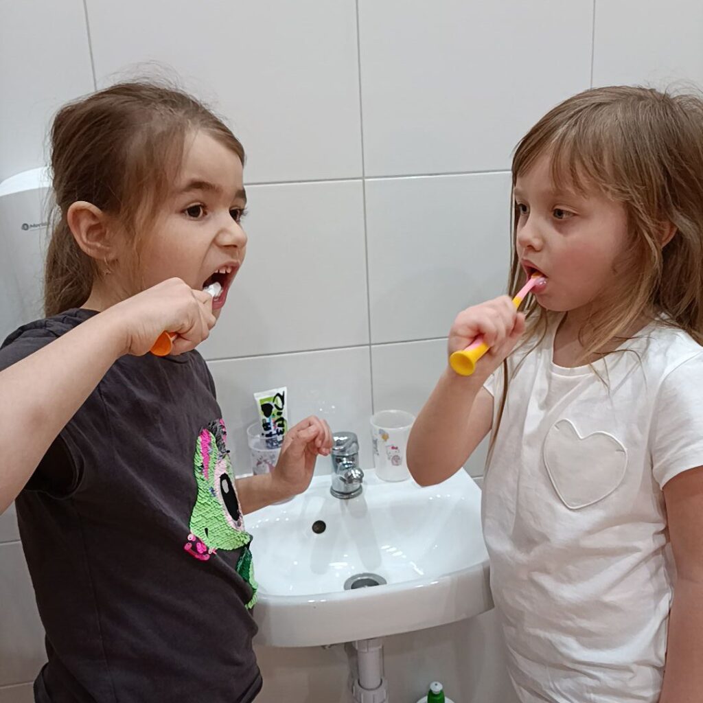 Dbamy o zdrowy uśmiech spotkanie z panią higienistką - grupa Tygryski