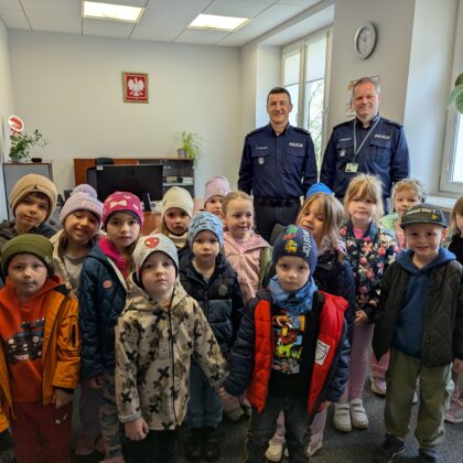 Wycieczka na Komendę Policji - grupa Tygryski