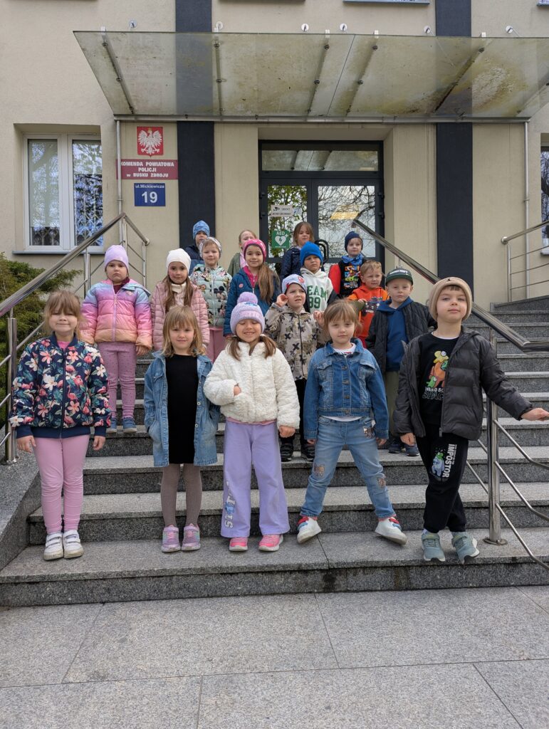 Wycieczka na Komendę Policji - grupa Tygryski