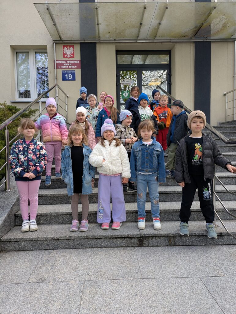 Wycieczka na Komendę Policji - grupa Tygryski