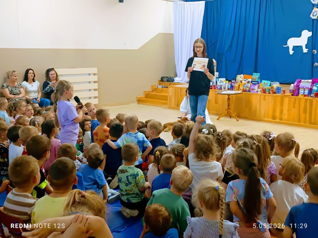 Akcja "Przedszkolaki dla Zwierzaków" w grupie "Pszczółki".