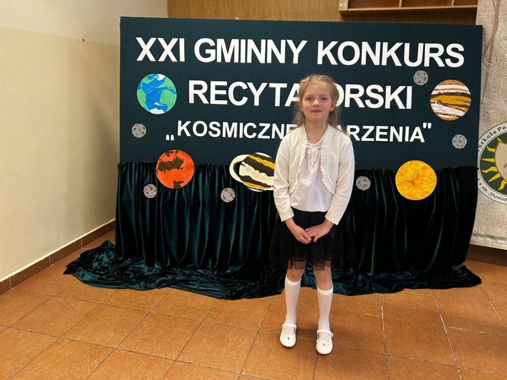 Udział w XXI Gminnym Konkursie Recytatorskim pt. "Kosmiczne Marzenia".